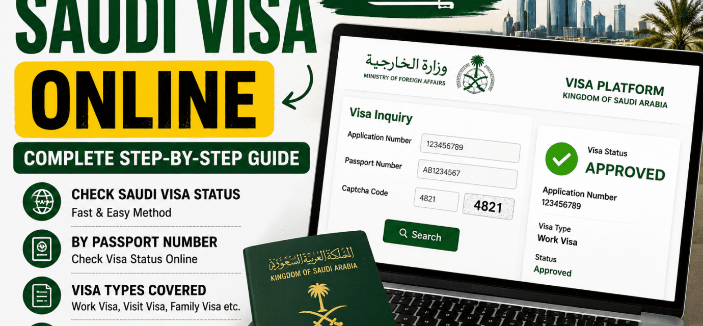 How to Check Saudi Arabia Visa Online by Passport number in 2026