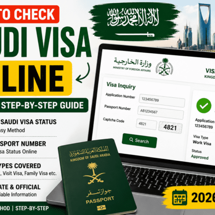 How to Check Saudi Arabia Visa Online by Passport number in 2026