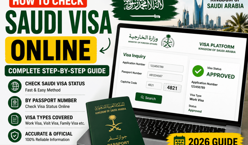 How to Check Saudi Arabia Visa Online by Passport number in 2026