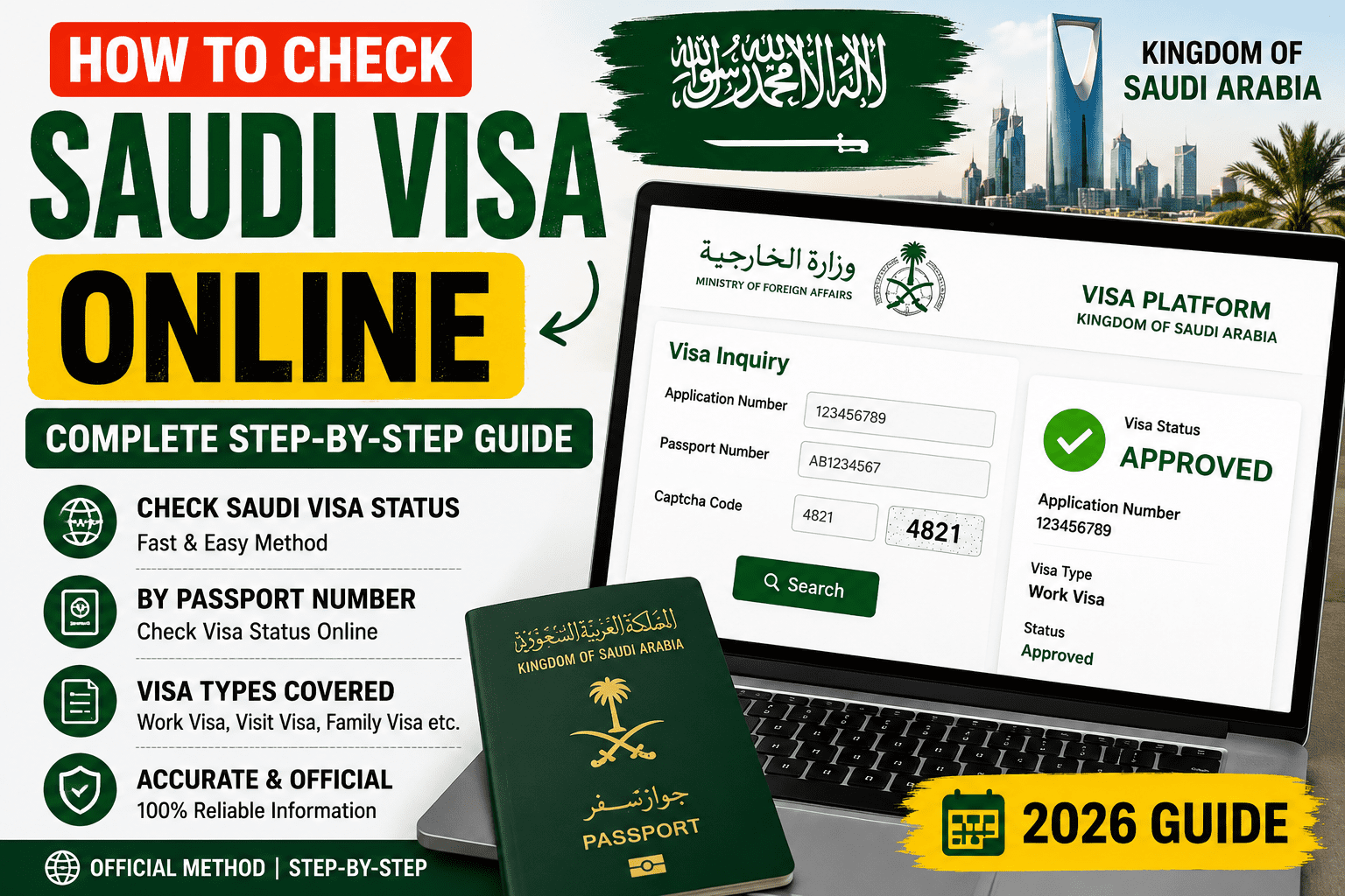 How to Check Saudi Arabia Visa Online in 2 Minutes