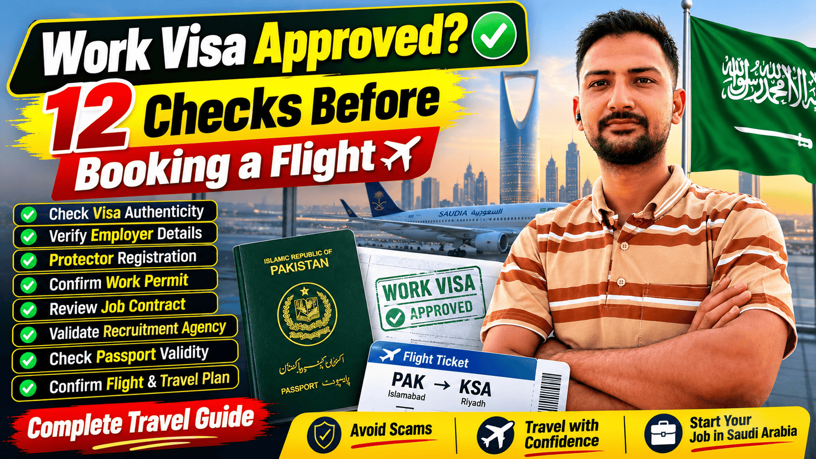 Work Visa Approved? 12 Checks Before Booking a Flight