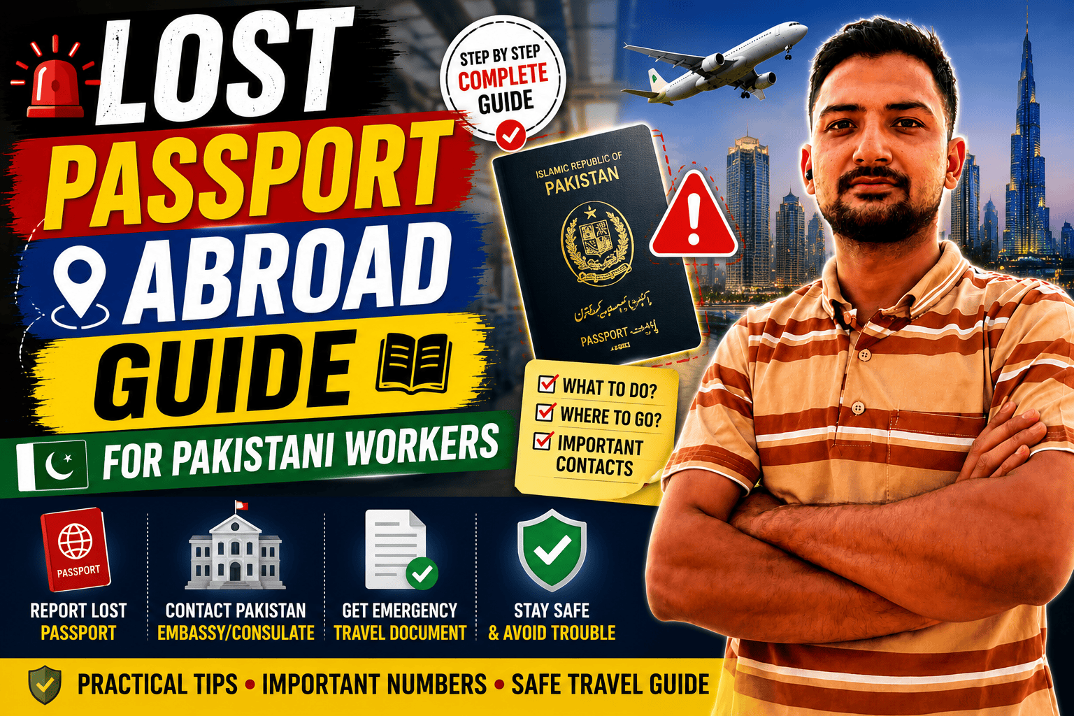 Lost Passport Abroad Guide for Pakistani Workers