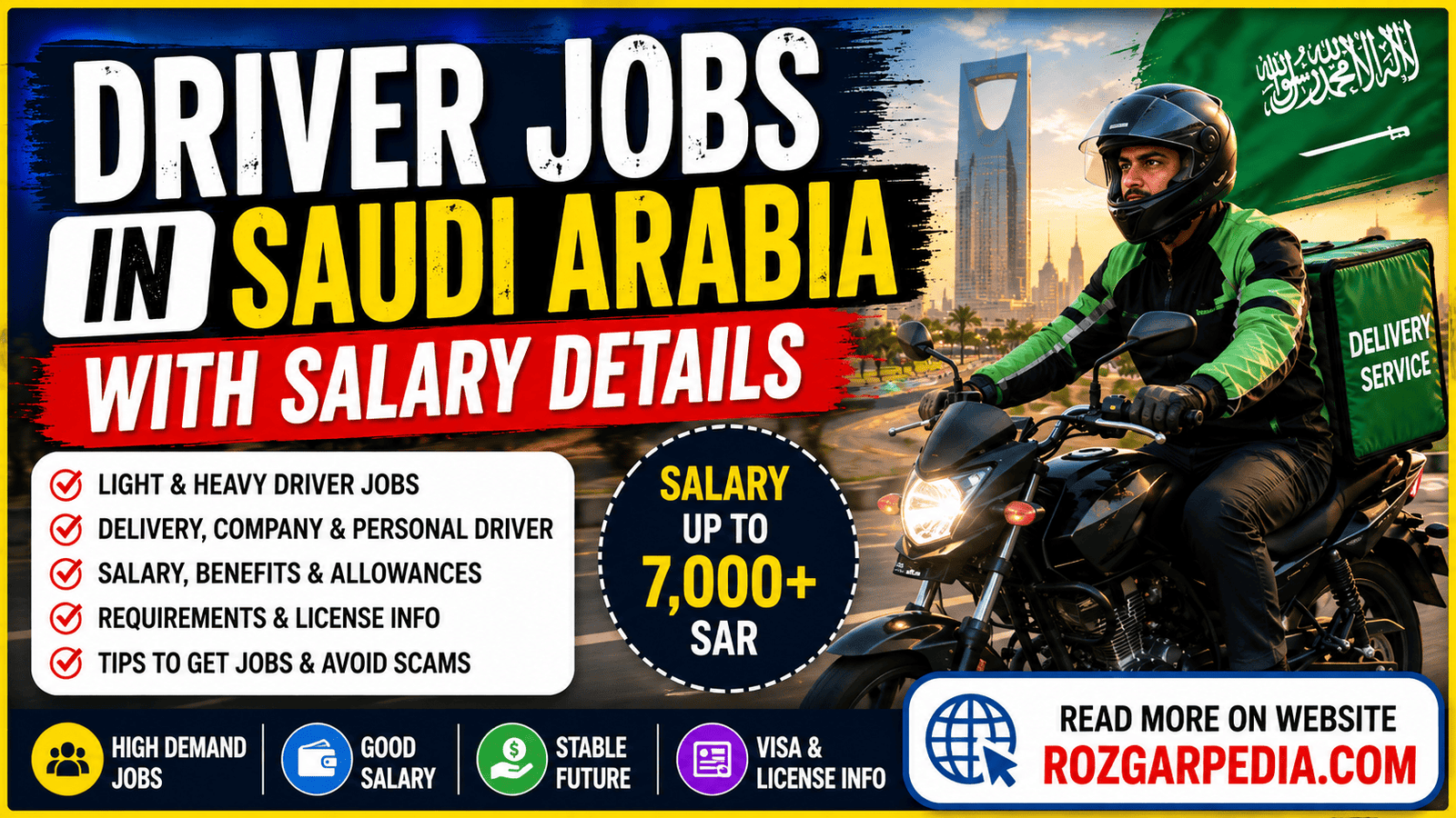 Driver Jobs in Saudi Arabia