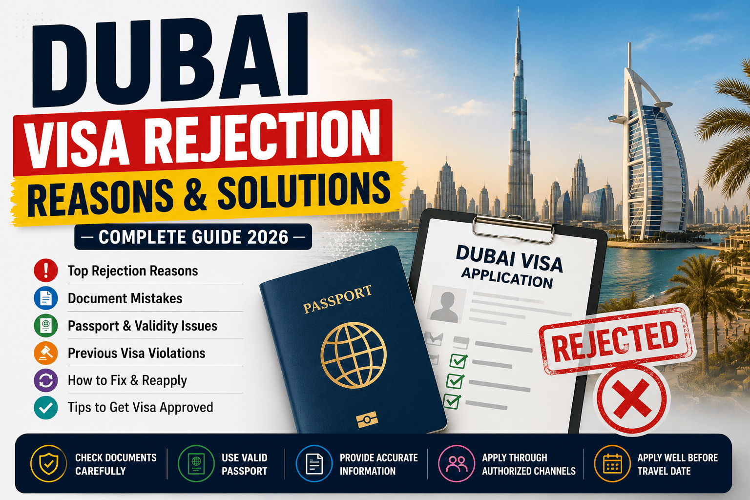 Dubai Visa Rejection Reasons