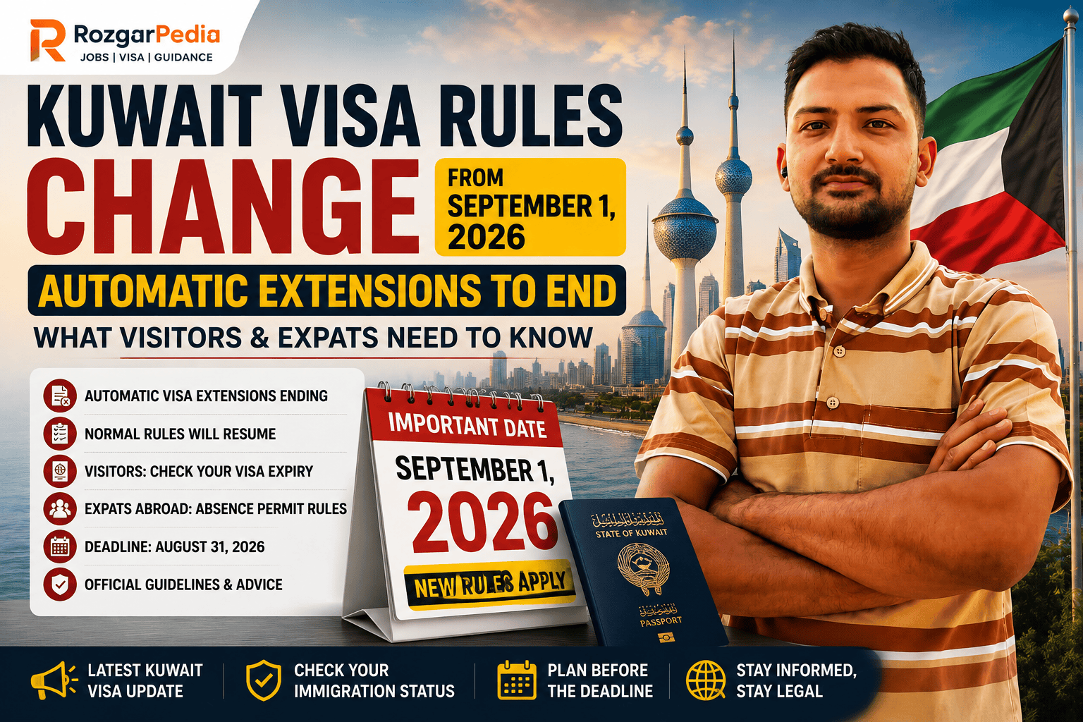Kuwait Visa Rules Change From September 2026