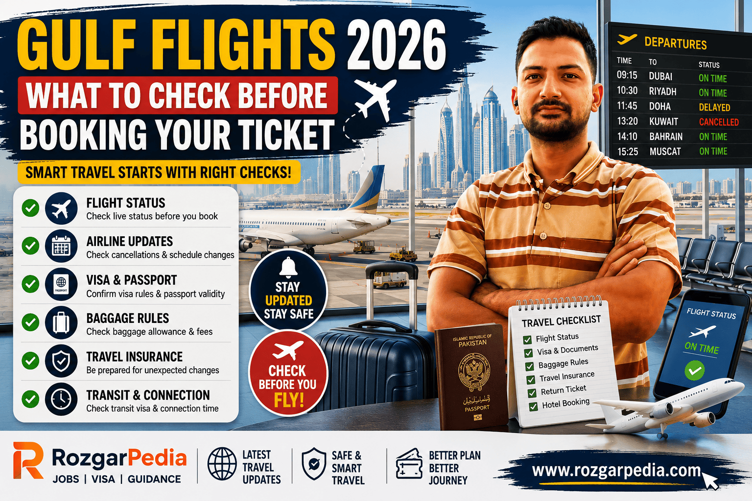 Gulf Flights 2026: What to Check Before Booking