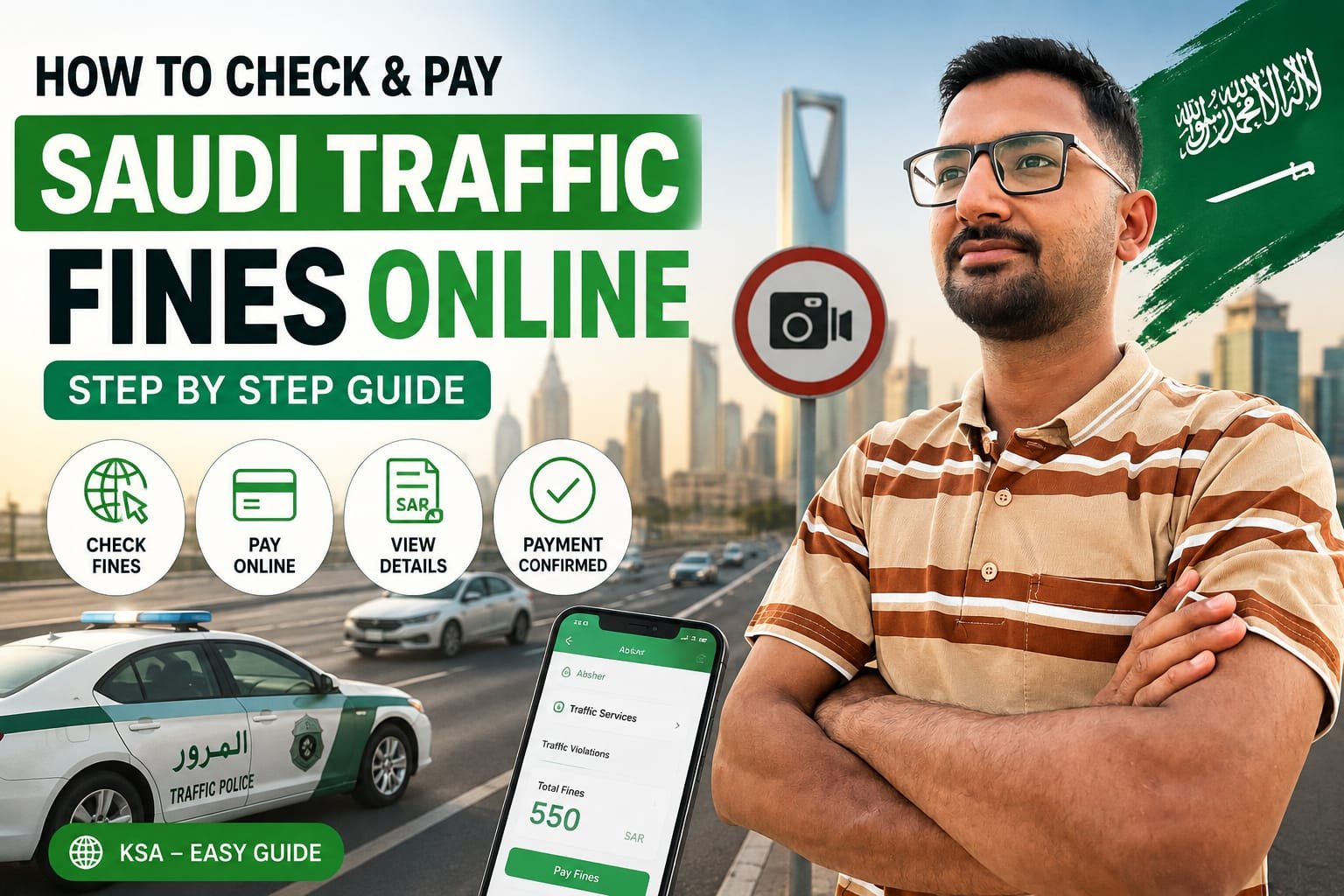 Saudi traffic fine check online